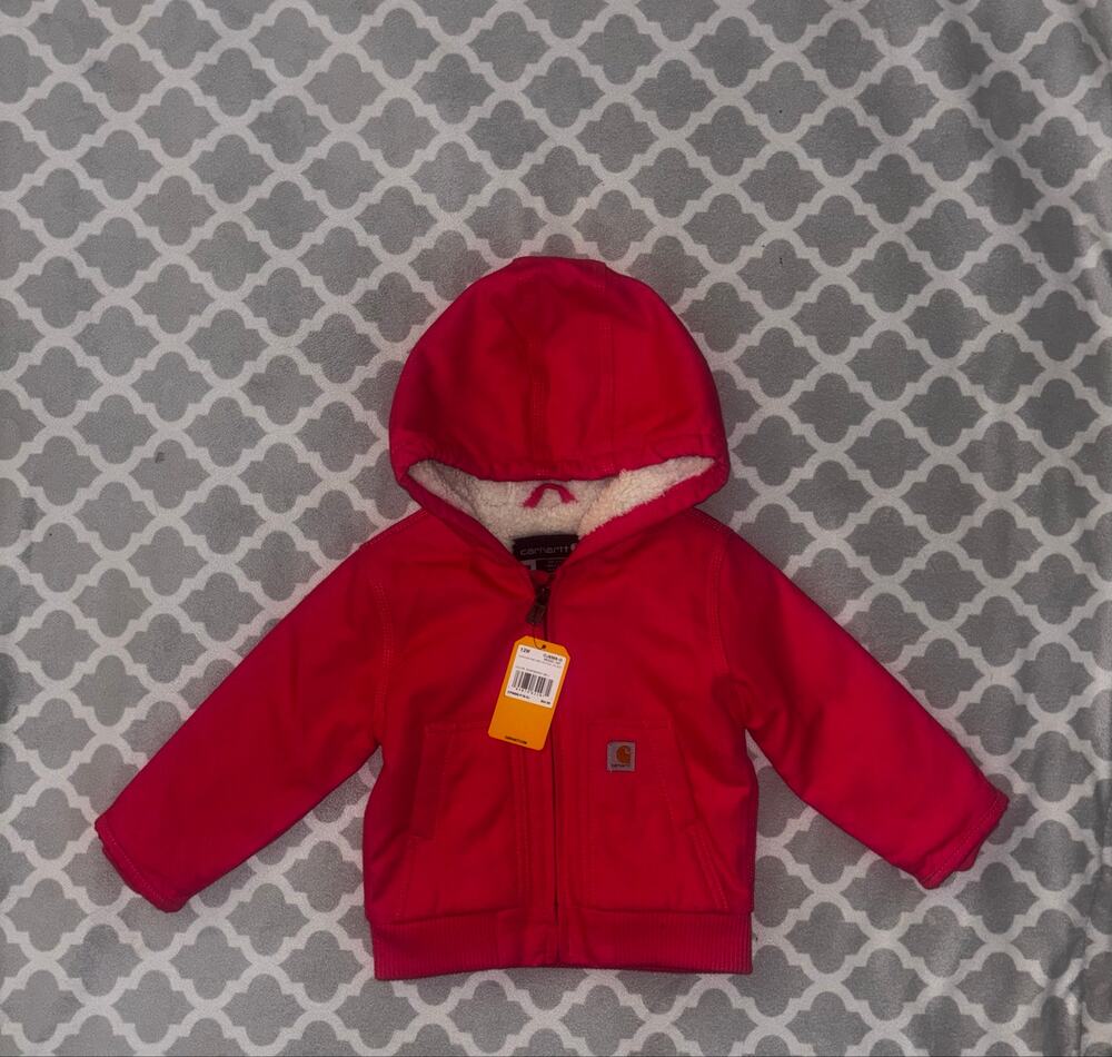 NEW Carhartt Hot Pink Sherpa Lined Coat